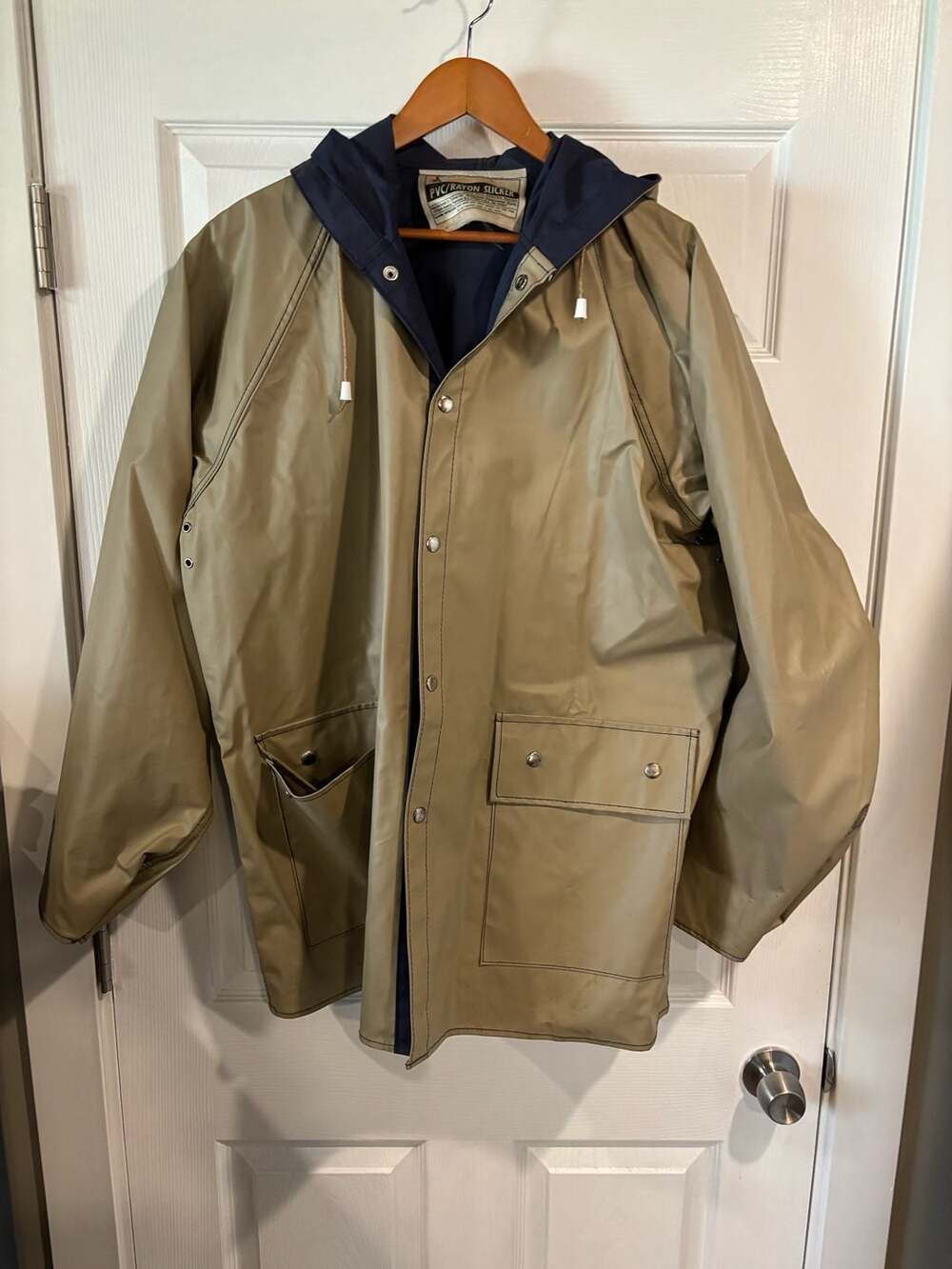 1970's PVC Hooded Raincoat –